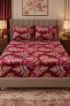 My Home  Printed Fitted Bed Sheet With Pillow Cover, Ultra Soft Fabric Bedsheet, Anti Slip, Cool Fabric, Single, Double, Queen ,King Sizes 100% Cotton Fabirc. 