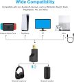 Bluetooth Adapter, Bluetooth 5.0 Audio Transmitter, Wireless Audio Adapter with USB and Optical for Switch Base, PS4, Xbox, TV, PC, 2 Devices Simultaneously, Plug and Play. 