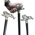 walking stick made of heavy aluminium for outdoors Vintage Walking Stick, Walking Cane, Knob Walking Stick, Silver Knob Walking Stick - Fashionable Stick Image. 