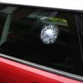 3D Golf Ball Hit Window Crack Car Windshield Decals Sticker Decoration. 