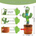 Dancing Cactus Toy for Baby Funny Cactus Talking Toy for Baby Kids Soft Plush Talk Back Toy, Can Sing, Record and Repeats What You Say Creative Kids Educational Toy Game for Kids. 