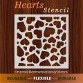 Small Heart Shaped Reusable Stencil For Painting Art DIY Home Decor Scrap booking Album Crafts. 