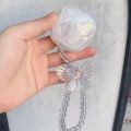 【ETOP】Baseus Bowie Wm02 3D Butterfly Case Transparent Soft Case with Pendant Headphones Headset Protective Cover for For Baseus Bowie Wm02. 
