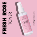 Fresh Rose Toner | 100% Natural Pure Rose Water | Spray Bottle For Face | Rose Water | Facial Spray | MZ SKINCARE. 