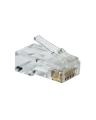 Pack of 2 - RJ45 Cat5e Pass Through Connectors - Easy to Crimp Modular Plug for Solid or Stranded UTP Network Cable  Male Ethernet Connector End. 