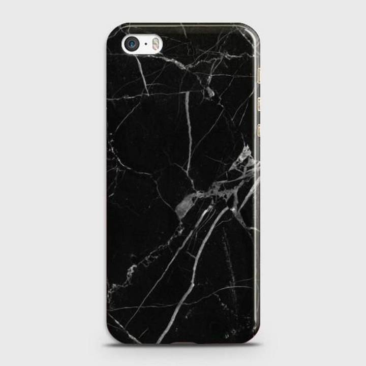 iPhone 5c Cover - SkinLee HQ Hard Case - Black Classic Marble - SKINLEE-132-1-266-154