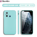 Jizetin for Redmi 11A / Redmi 12C Back Cover Solid Color Multicolor Liquid Silicone Square Phone Case Camera Protection Cases. 