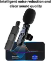 Wireless MIC Type C/Lightning/Android/USB/AUX 3.5mm Mic K8/K9/K15/K35 Wireless Single/Double Microphone For Interview, Vlogging , Podcast. 