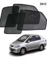Sun Shades For Honda City 2003 2004 2005 2006 2007 2008 - Original Size - Black - 4Pcs. 