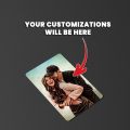 14 CUSTOMIZED photocards Round Corner - Your Photo, Illustration or Bitmoji, Message, Spotify Song Code , your Birhday Dates. 