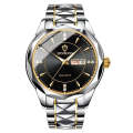 Original Luxury Men's Watch – Stainless Steel | Date & Day Display. 