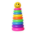 Rainbow Stacking Stack Up Colorful 9 Pcs Ring Tower For Early Learning Central Educational Toy Multicolor. 
