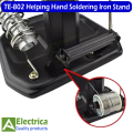 Helping Hand Soldering Stand TE-802/ TE-803 for solder work magnifying glass portable with Light by Electrica. 
