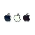 1 Pair Apple Silver Enamel Black White Maroon Cufflinks. 