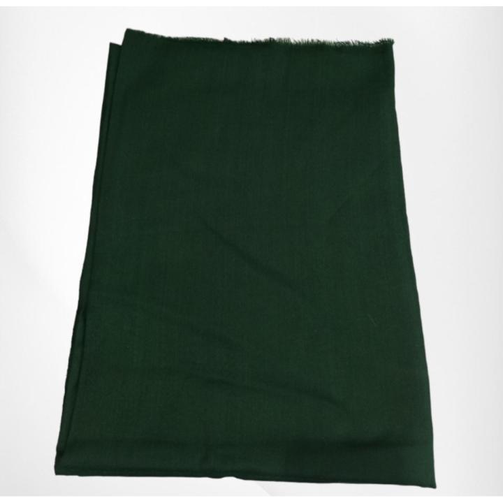 Plain Pashmina Shawl -  Dark Green