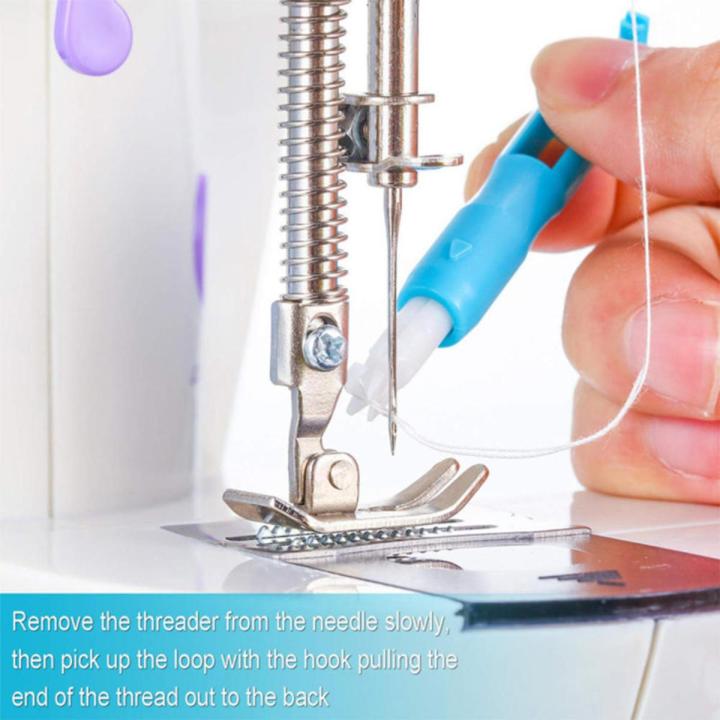 Naaimachine Draadinsteker Stitch Insertion Tool Automatische Threader Quick Naaien Threader Naald Wisselaar Houden Naalden Stevig