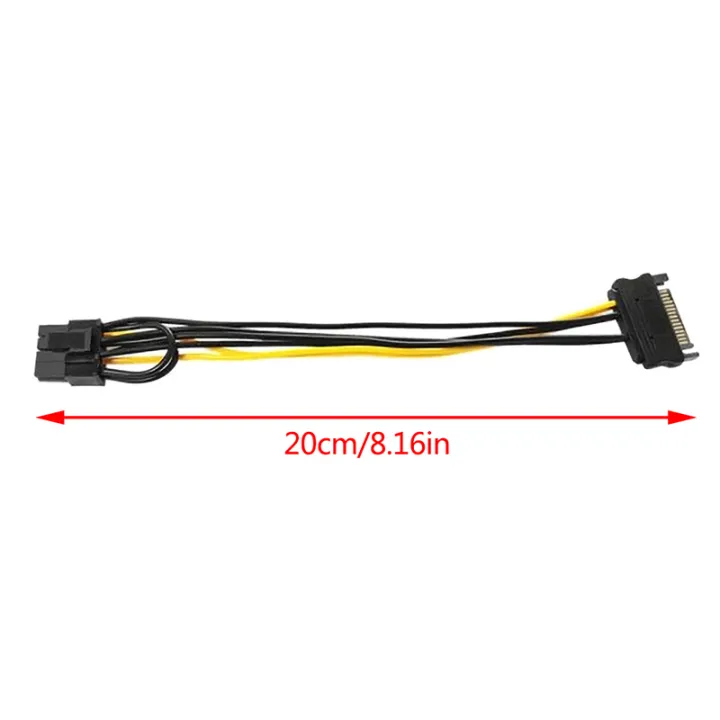 15pin%20SATA%20Male%20to%208pin%20PCI-E%20Power%20Supply%20Cable%208.16%20inch%20SATA%20Cable%2015-pin%20to%208%20pin%20cable%20Wire%20for%20Graphic%20Card%20-%20Image%202