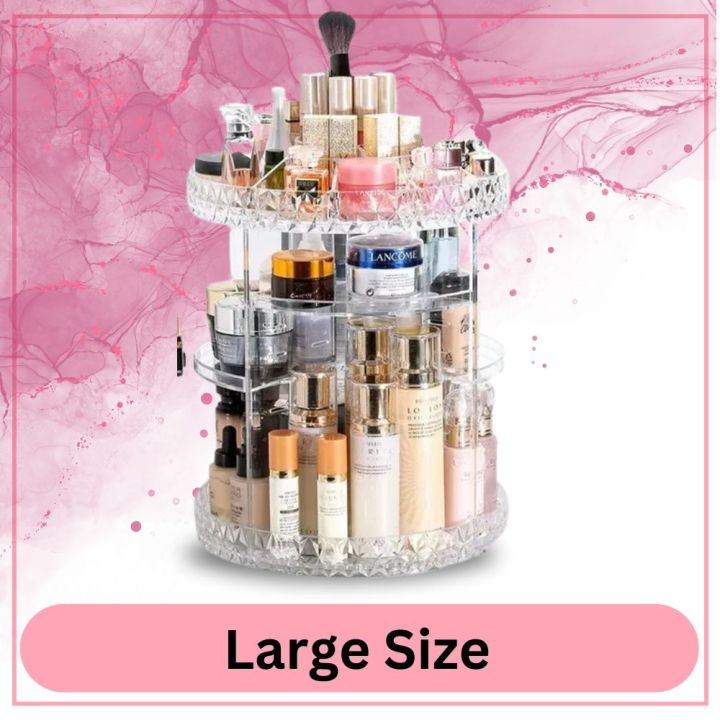 Cosmetics Makeup Organizer 3D Rotating 360