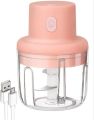 Techmanistan 250 ML USB Charging Portable Mini Electric Garlic Food Chopper Ginger Vegetable Chopper, Battery Operated Electric Mini Rechargeable Garlic Chopper, Food Processor Mincer, Cordless Grinder. 