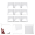 25 Pcs Acrylic Mirror Sticker for Craft Square Mirrors Wall Mini Door Tile Small Crafts. 
