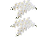 4Pcs 38Inch Artificial Real Contact Orchids Flowers 9Heads Latex Phalaenopsis Stems for DIY Wedding Centerpieces. 
