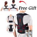 Adjustable Magnetic Posture Corrector Back Brace Support Belts for Upper Back Pain Relief. 