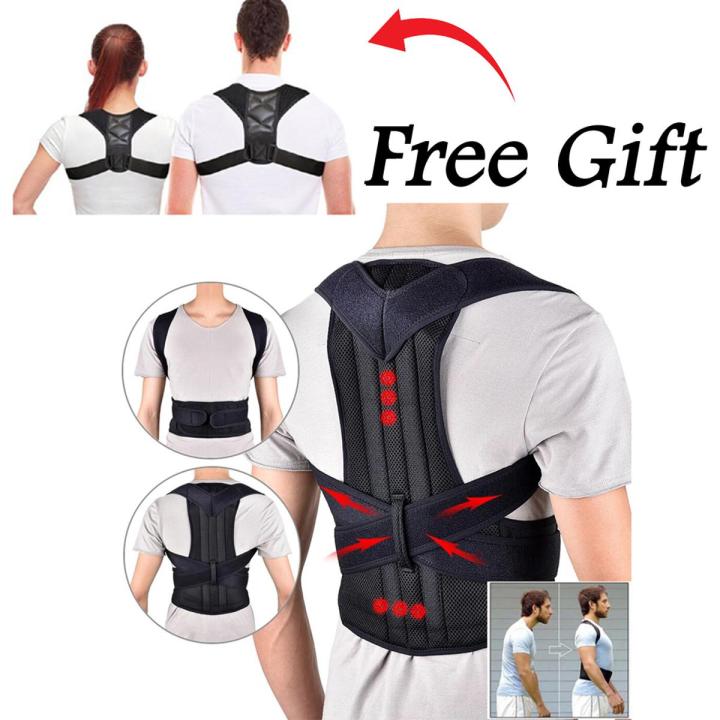 Adjustable Magnetic Posture Corrector Back Brace Support Belts for Upper Back Pain Relief