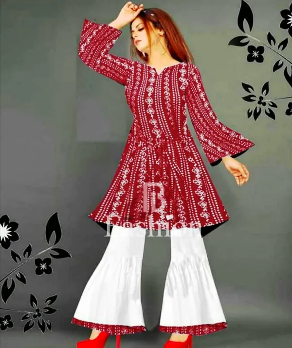 Chunri%20Frock%20with%20Sharara%202-Piece%20Ladies%20Suit%20-%20Ready%20to%20Wear%20for%20Women/Girls%20-%20Image%202