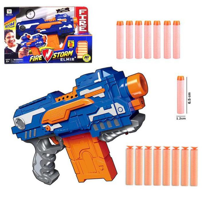 Fire Storm - 16 Soft Dart Blaster Nerf Clip Shooting Toy - Battery Operated
