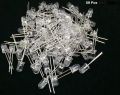 Pack of 50pcs - LED Light Emitting Diode 5mm- White Green Yellow Blue Red Orange LED Bulbs. 