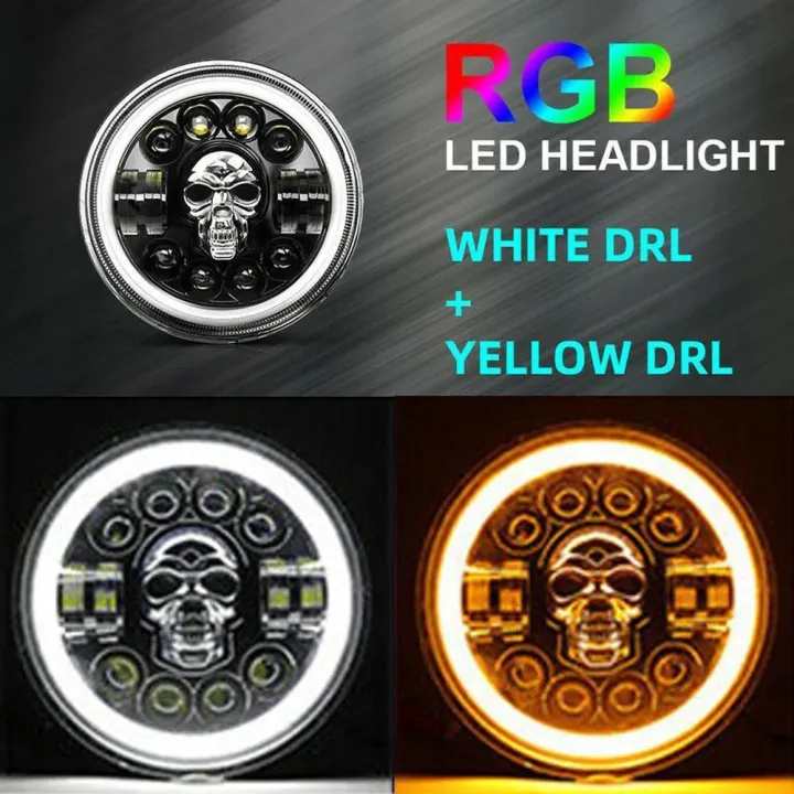 Headlight%207inch%20RGB%20Skull%20Head%20Headlights%20For%20Car,%20Motorcycle,%20Jeeps%20H4%20Devil%20Eye%20Lights%20LED%20High%20Low%20Beam%20Headlights%20-%20Image%203