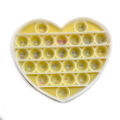 Push Pop Bubble Fidget Spinner Pop It Silicone Toy - 5 inches - Smiley Emoji Heart. 