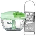 Tabletop Hand Chopper Rotating Manual Vegetable Slicer Machine 3 Blades | Vegetable Cutter & Onion / Fruit Slicer | All in One Chopper for Household Kitchen Cheese Grater. 