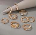 7/12 pcs ring sets for girls stylish elegant- trendy rings accessory for girls- engagment ring for couples. 