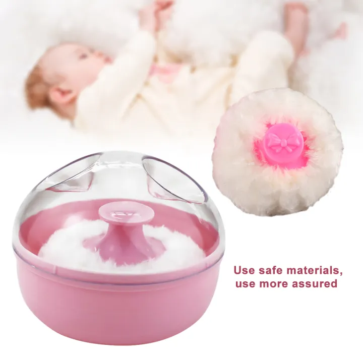 Baby%20Soft%20Face%20Cosmetic%20Powder%20Puff%20talcum%20powder%20Sponge%20Box%20Case%20Container%20-%20Image%203