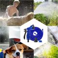 100FT Garden Hose Pipes Flexible Water Hose Pipe Expanding Magic Hose with 7 Multi-Functional Nozzles & 2 Connectors, Blue. 