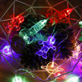 Light String Decorative LED Astronaut Spaceship Rocket Hanging Fairy Light. 