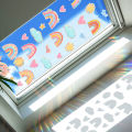 XC8007 Rainbow Stars Clouds Colorful Sunlight Electrostatic Glass Showcase Home Decoration Wall Window Stickers. 