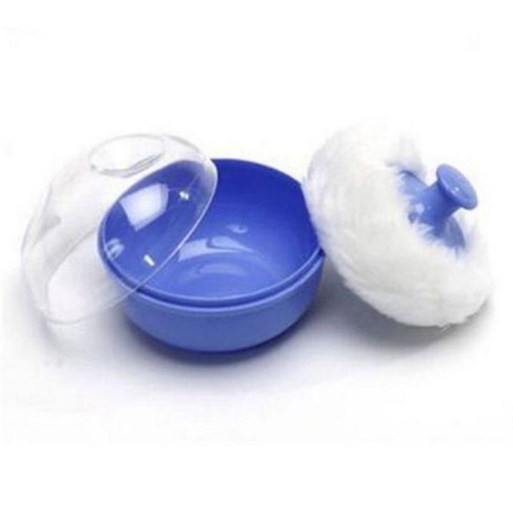 Baby Powder Puff - Mini Portable Baby Soft Face Body Cosmetic Powder Puff Sponge Box