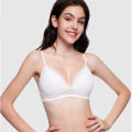 Bras for Girls Sexy Wire Free White Bra For Women Bralette Push Up Brassiere Female Underwear Lingerie Comfort Wireless Lace Lightly Padded Bralette. 