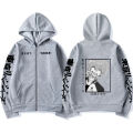 Tokyo Revengers Anime Zipper Hoodies Kawata Nahoya Graphic Hoodie Harajuku Pulover Sweatshirt for Men Women Loose Casual Tops. 