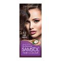 Samsol Hair Colour - 43 Dark Brown - 50ml - Non Metallic Dye. 