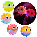 Stress Relief Bubble Ball Led Light-up Silicone Bubble Ball Toy for Stress Relief Portable Sensory Fidget Toy for Kids Teens Adults Perfect Gift for Parties Squeeze Bubble Fun Mini Bubble Ball. 