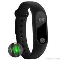 M2 Smart Band With Heart Rate Sensor Features And Many Other Impressive Features, Water Proof Or Sweat Free Compatible With All Device (Black). 