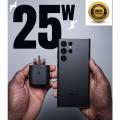 Official Samsung 25W 45w Super Fast Charge 2.0 Travel Charger 3 Pins With Type-C to Type-C Cable For Samsung Galaxy Note 10, Note 10 Plus / 5G, Note 10 Lite, S10 5G, S20, S20 Plus, S20 Ultra / 5G, S20 FE / 5G, Note 20, Note 20 Ultra, S215G, S22 Ultra 5G,. 
