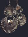 Antique mirror jhumkay. 