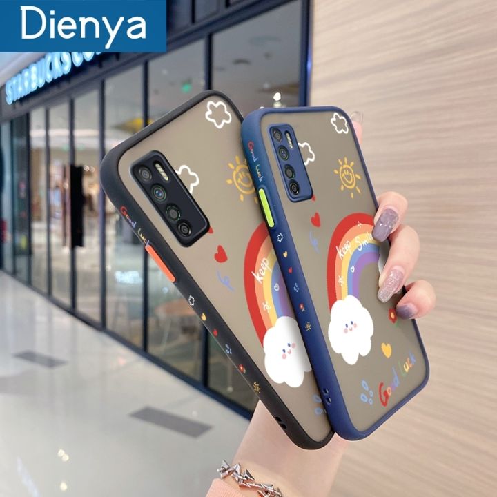 dienya%20For%20Infinix%20Note%207%20Lite%20Case%20Cartoon%20Cute%20Rainbow%20Pattern%20Thin%20Shockproof%20Frosted%20Transparent%20Hard%20Cases%20Silicone%20Back%20Cover%20-%20Image%203