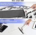 Self-Squeeze Mini Mop, Portable Strong Absorbent Self Wringing Sponge Mop for Tableware Desktop Glass, Wet and Dry Use, Lazy Hand Wash-Free Squeeze Mop Cleaner for Bathroom Kitchen. 