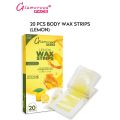 Glamorous Face Body Wax Strips, 20 Body Wax Strips, Wax Hair Removal For Women All Skin Types, At Home Waxing 4 Flavours.. 