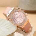 LooKeo mall 2pcs Set Elegant Female Bracelet Watches Women Watches Casuals Fashion Watches For Girls Luxury Stylish Watch. 